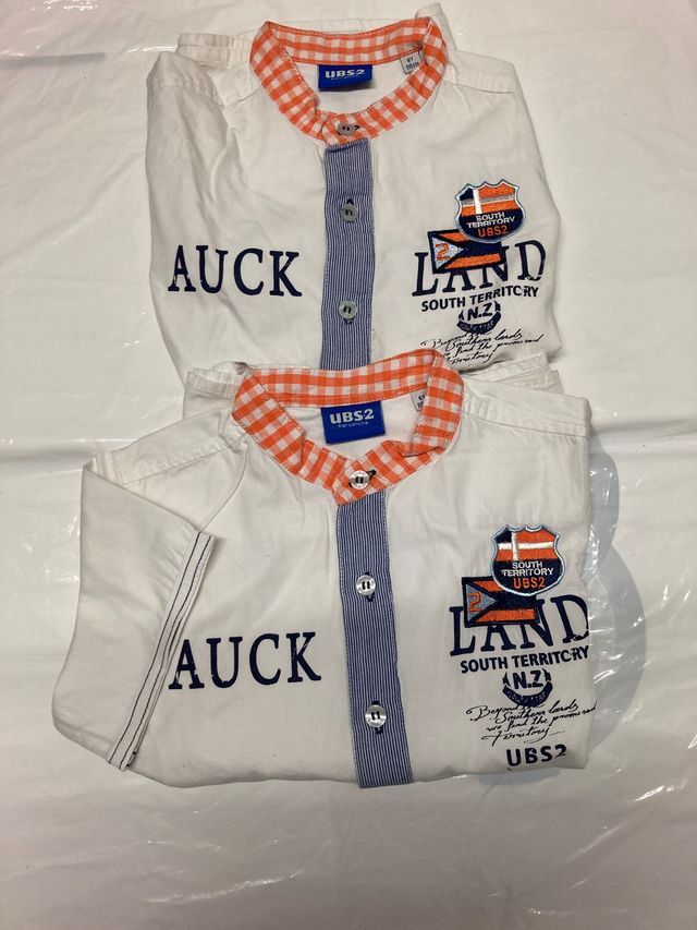 2 camisas niño manga corta talla 6 años (116 cm)