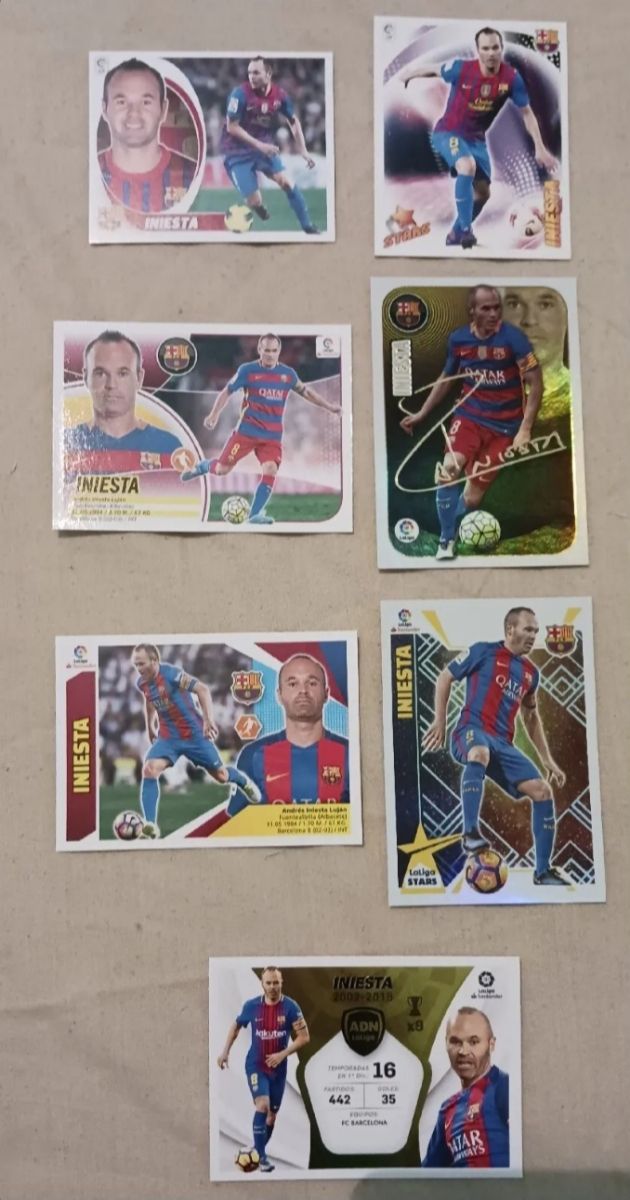 LOTE COMPLETO INIESTA (2003/2018) - PANINI