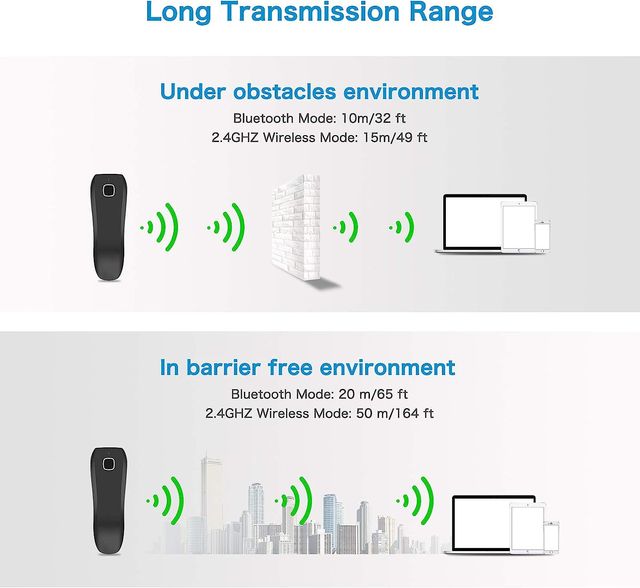 NOVA arma de scanner de código de barras Bluetooth