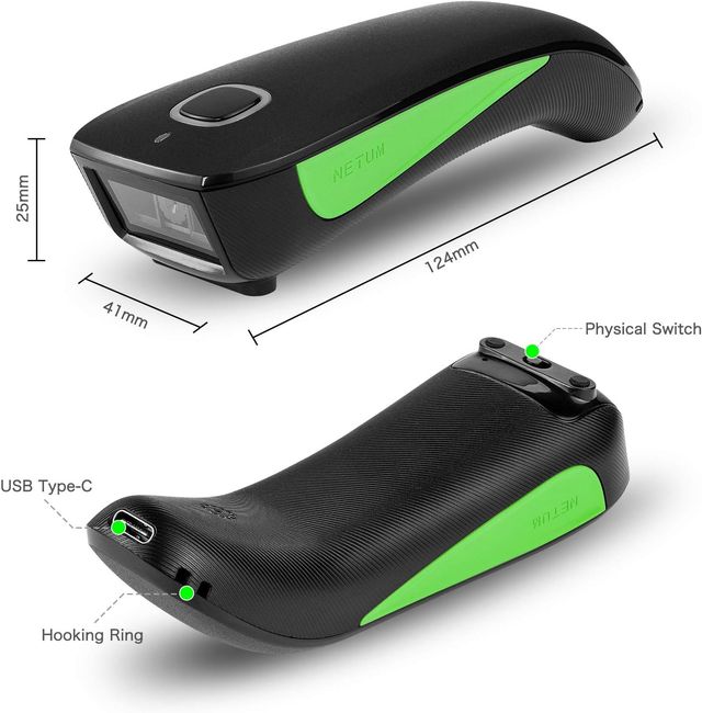 NOVA arma de scanner de código de barras Bluetooth