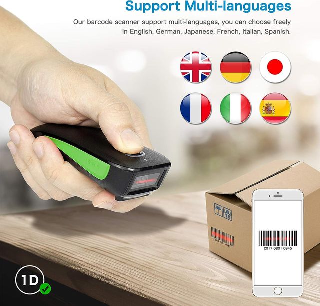 NOVA arma de scanner de código de barras Bluetooth