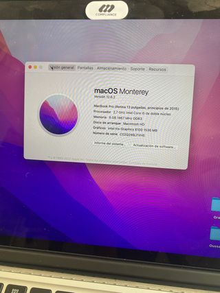 Macbook Pro Retina 13'3" 2015