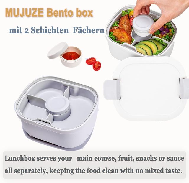 LANCHEIRA COM COMPARTIMENTOS DIVIDIDOS NOVOS