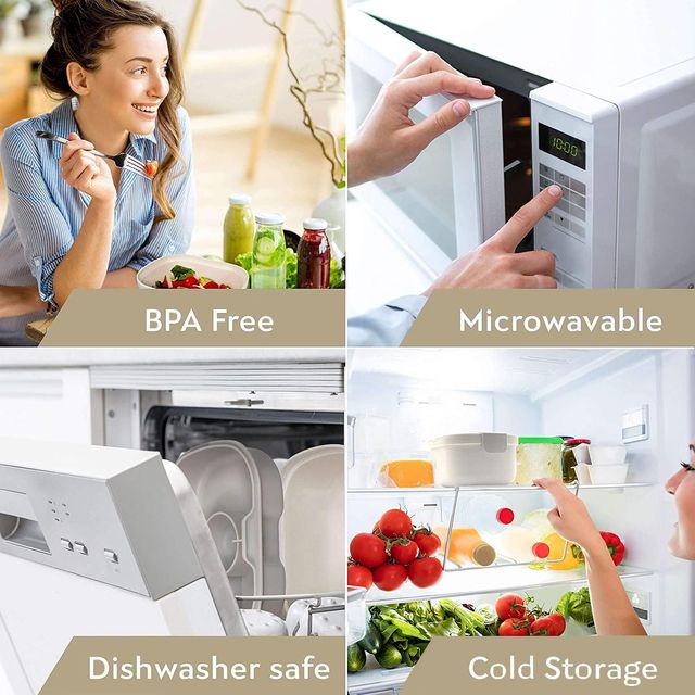 LANCHEIRA COM COMPARTIMENTOS DIVIDIDOS NOVOS