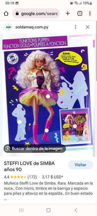 Vestido disco pop Barbie