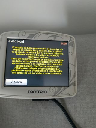 GPS Tom Tom White Pearl