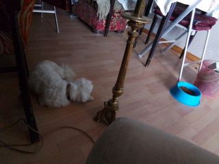 pie de  lámpara antiguo