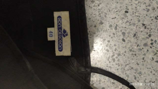 Vestido negro Don Algodón