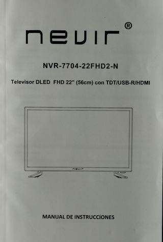TELEVISIÓN Nevir DE 22 PULGADAS