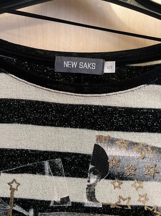 Camiseta de rayas estampada talla s