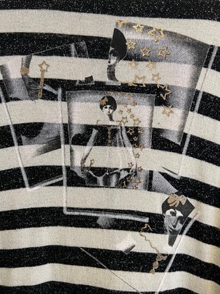 Camiseta de rayas estampada talla s