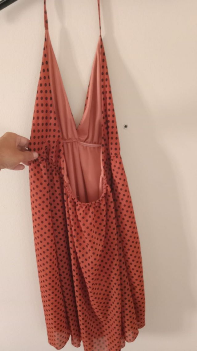 Vestido color caldera