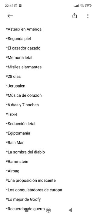 Variedad cintas video