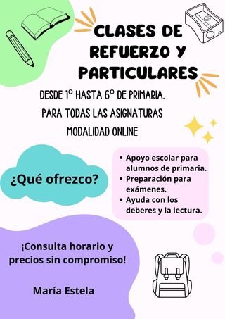 Clases particulares.
