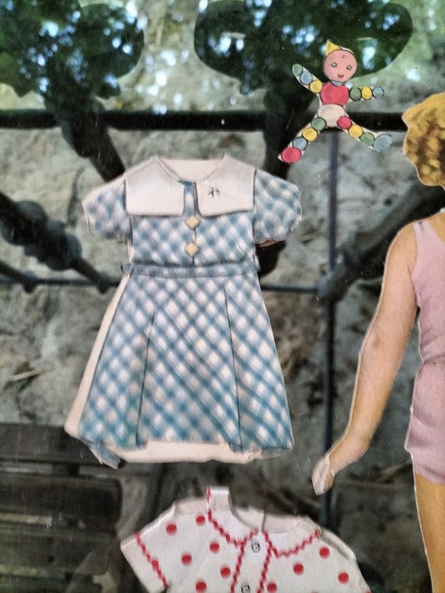 Muñeca recortable de Shirley Temple.