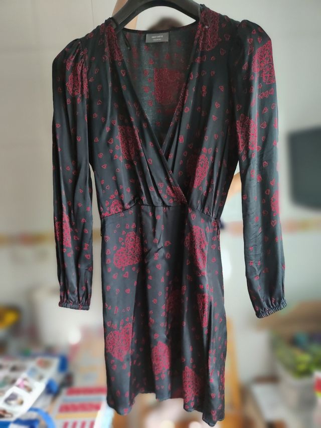 vestido satinado talla 34