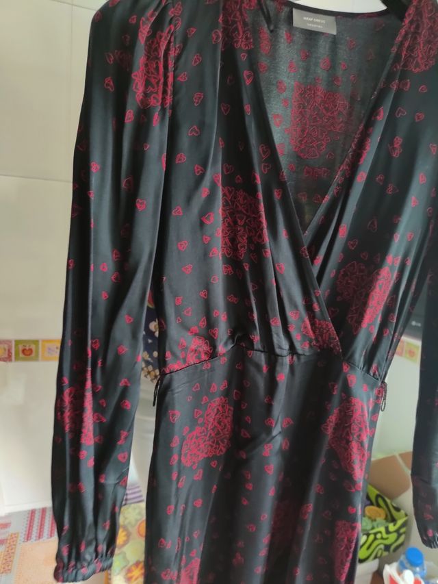 vestido satinado talla 34