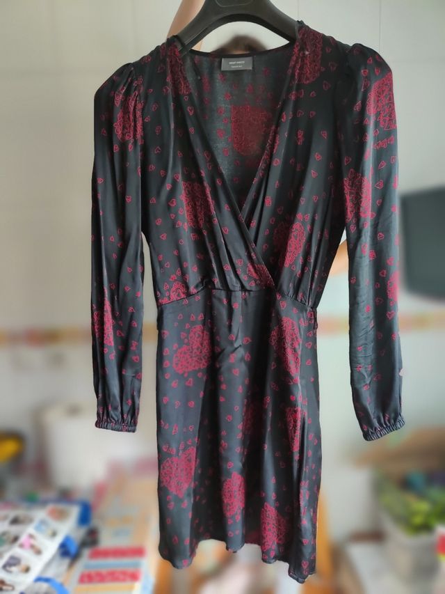 vestido satinado talla 34