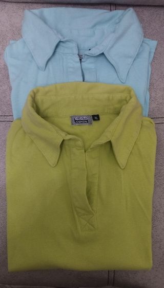 Lote 2 polos de algodón talla M/L.   Mujer