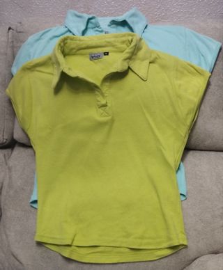 Lote 2 polos de algodón talla M/L.   Mujer