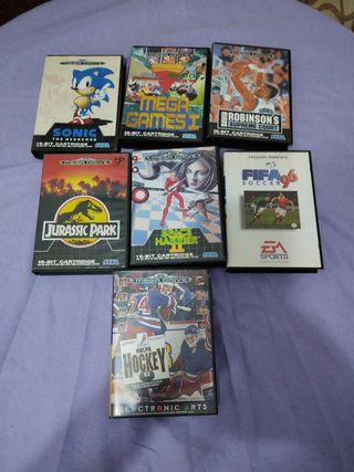 videoconsola y juegos sega mega drive