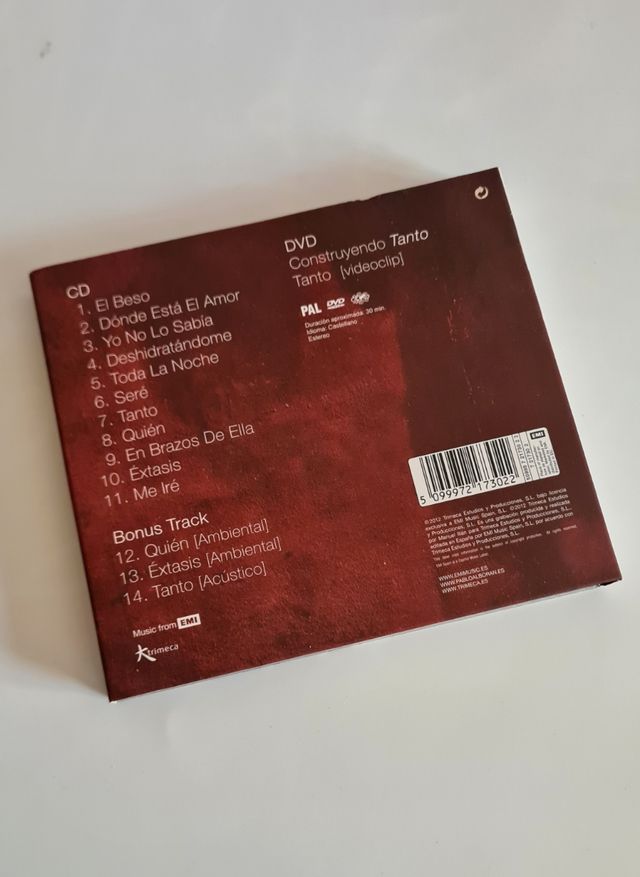 Disco Tanto Pablo Alborán