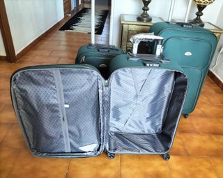 Set 3 Maletas tela Expandibles Solo hacemos Envios