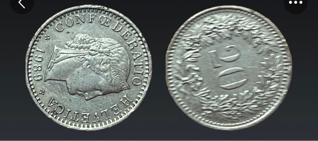 Moneda Suiza 20 centimos