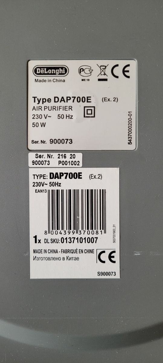 Purificador de aire DELONGHI