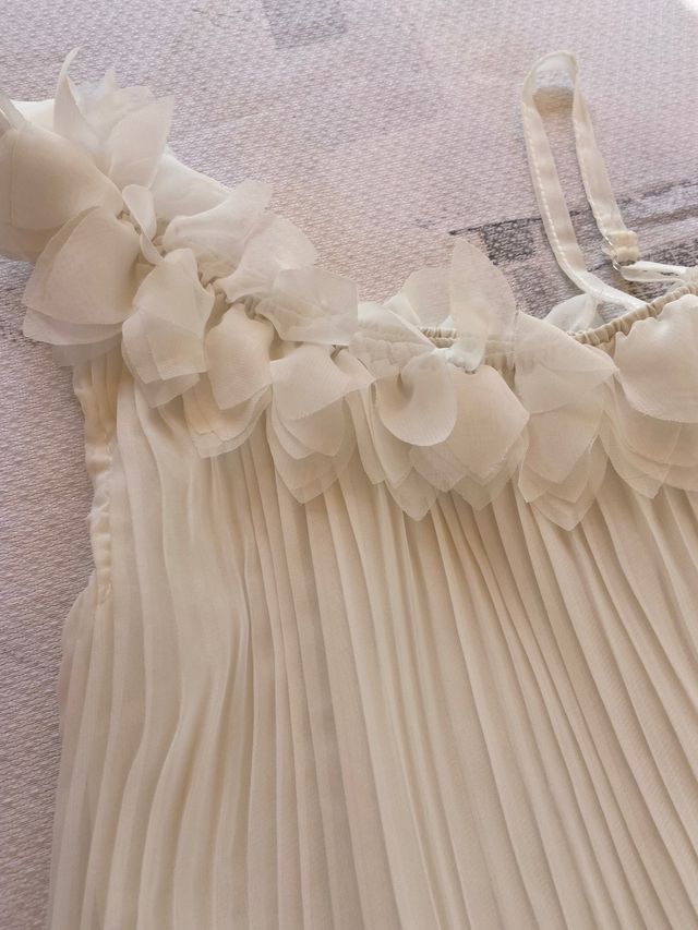 Vestido de gasa blanco