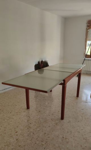 Mesa extensible cristal