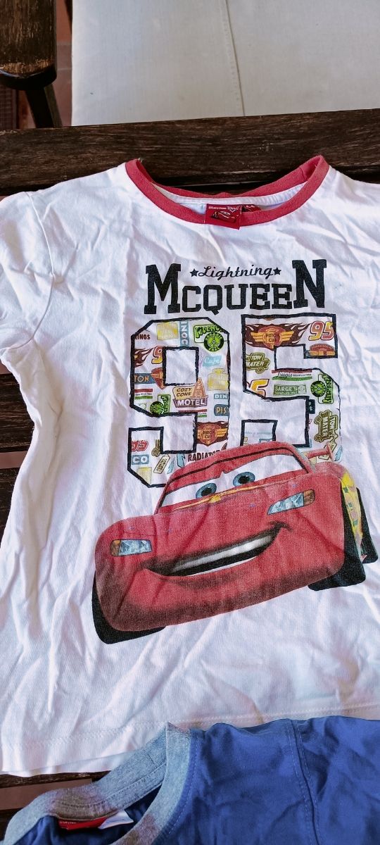 Camisetas de cars niño dos pares