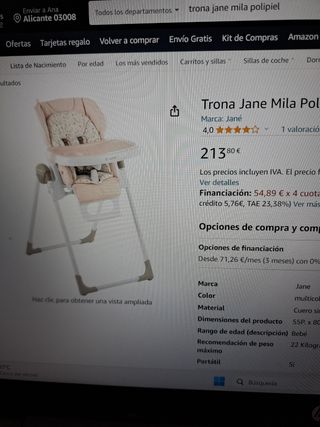 Trona Jane Milá polipiel 