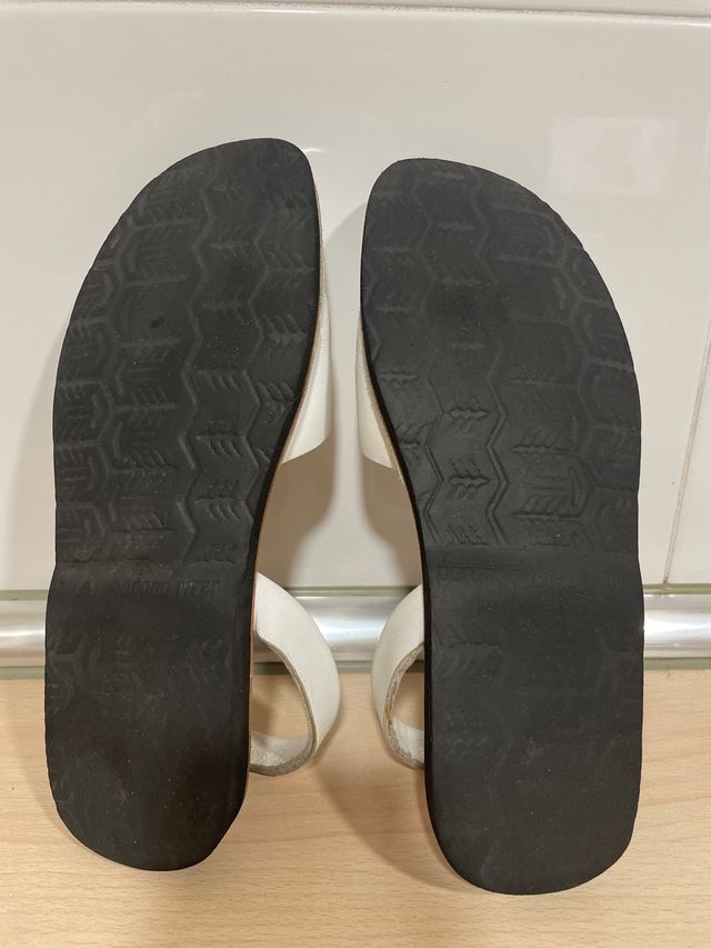 Menorquinas blancas todas de piel T 39