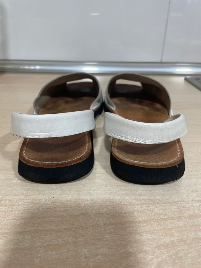 Menorquinas blancas todas de piel T 39