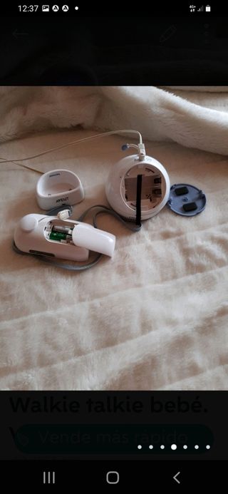 Walkie vigilabebés escuchabebés sin cámara.