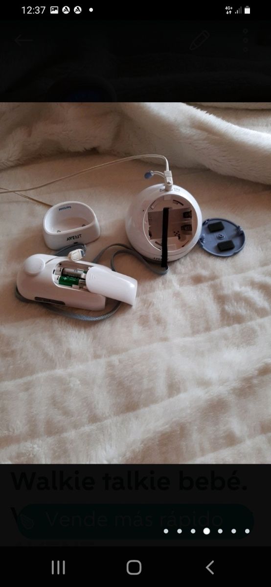 Walkie vigilabebés escuchabebés sin cámara.