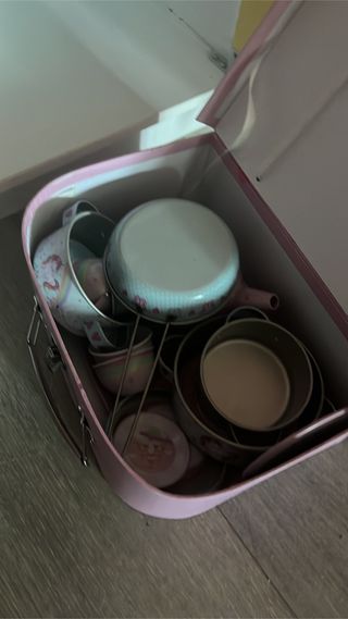 cocinita madera niños con accesorios