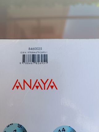 Libro de Matemáticas 1 bachillerato ANAYA.