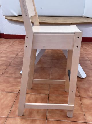Silla taburete apilable Ikea Norråker (4 unidades)
