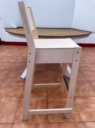 Silla taburete apilable Ikea Norråker (4 unidades)