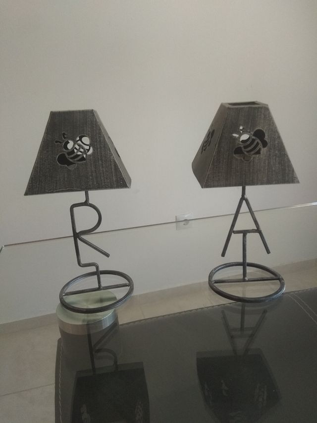 Porta Velas Metal Artesanal