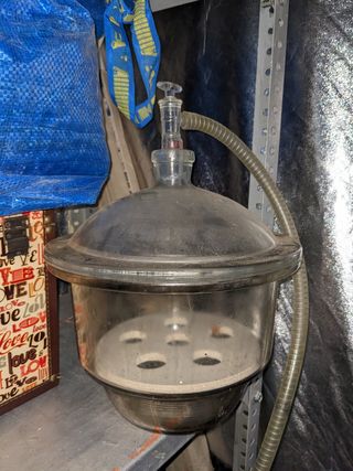 Campana de vacío profesional de vidrio