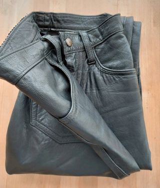 Pantalón de cuero Vintage años 90 talla XS