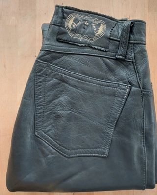 Pantalón de cuero Vintage años 90 talla XS