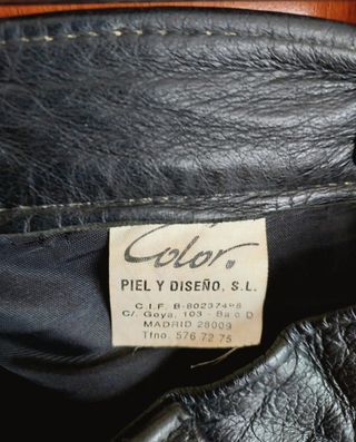 Pantalón de cuero Vintage años 90 talla XS