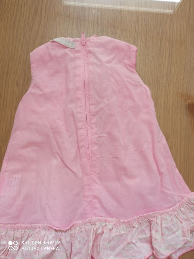 Vestido bebé 6 meses+ regalo zapatos T. 18