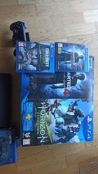 PS4 Slim 1tb con 1 mando y 2 juegos