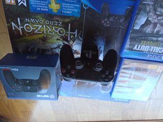 PS4 Slim 1tb con 1 mando y 2 juegos