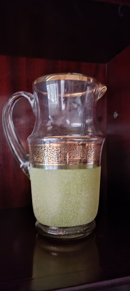 Jarra y vasos vintage